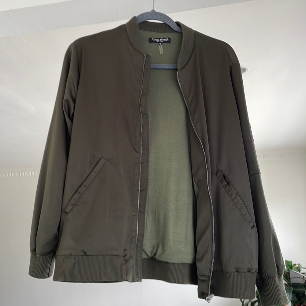 David Lerner - Bomber Jacket , very lose fix for xs, hunter green